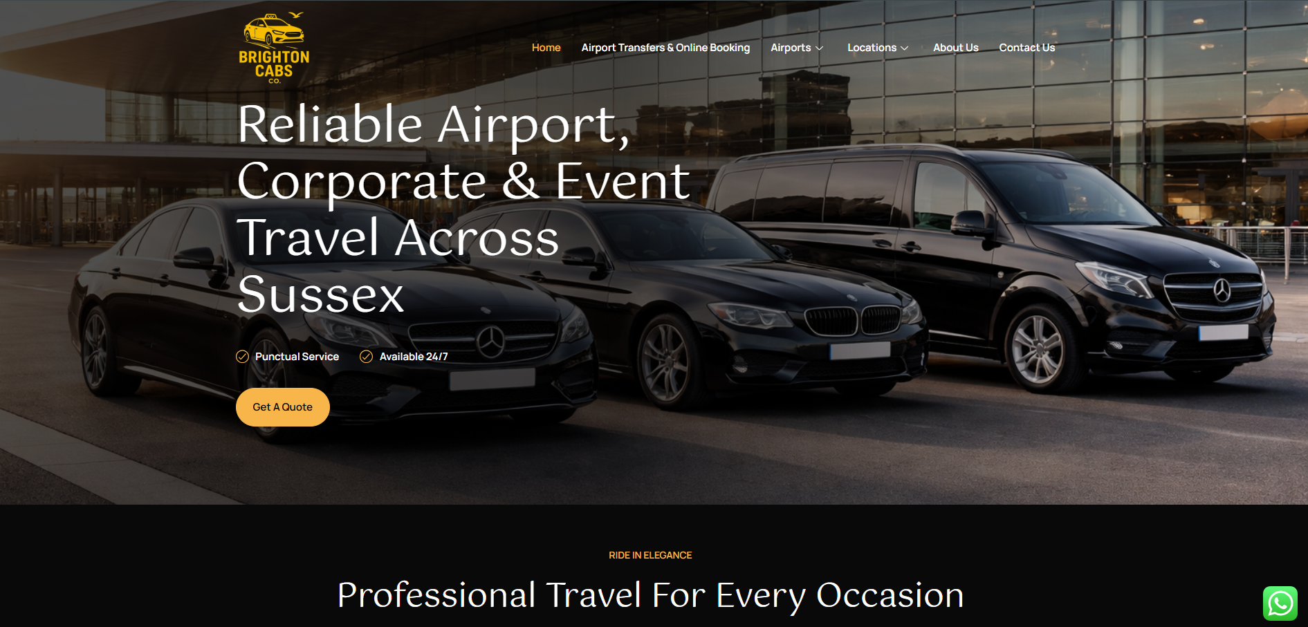 Brighton Cabs Co website screenshot
