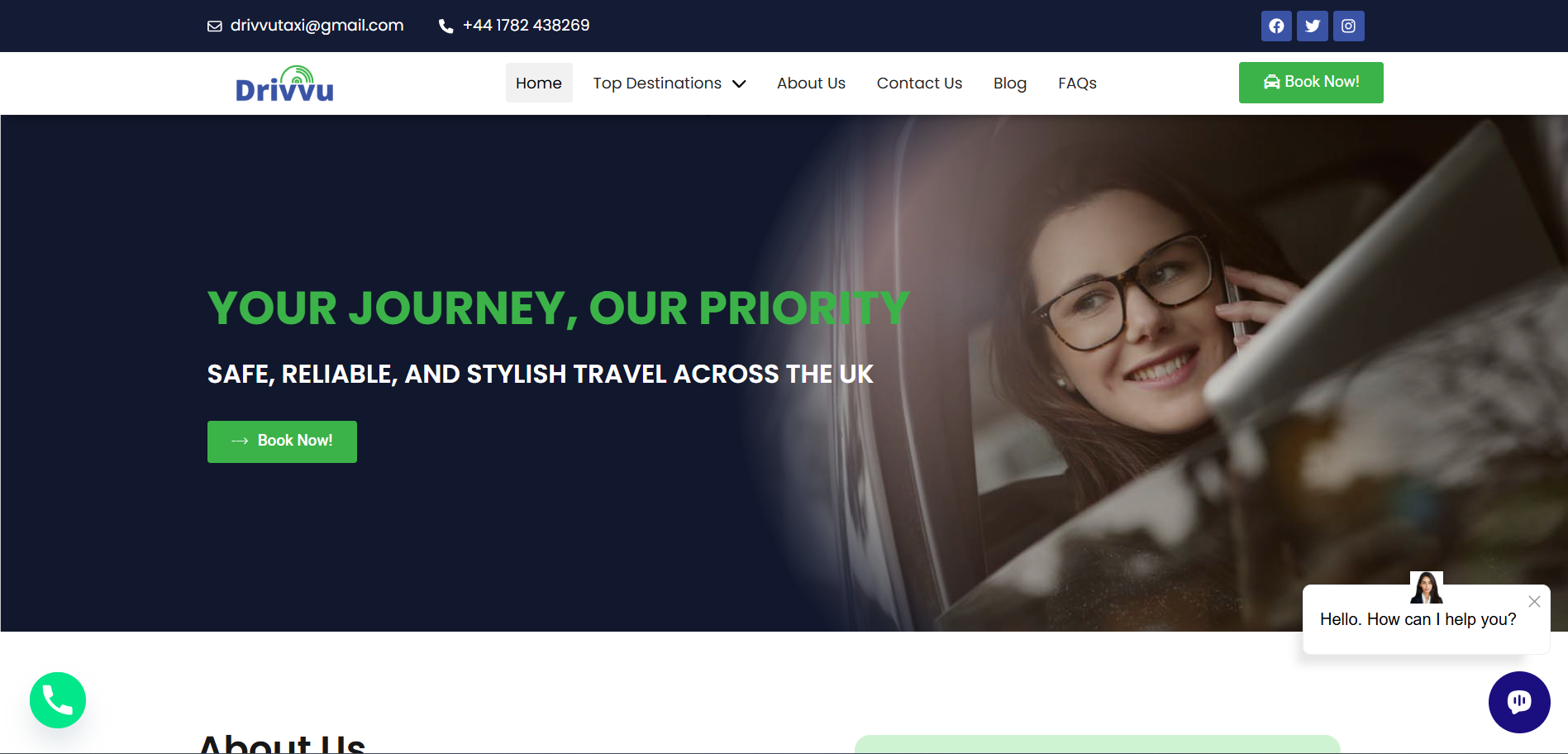Drivvu website screenshot