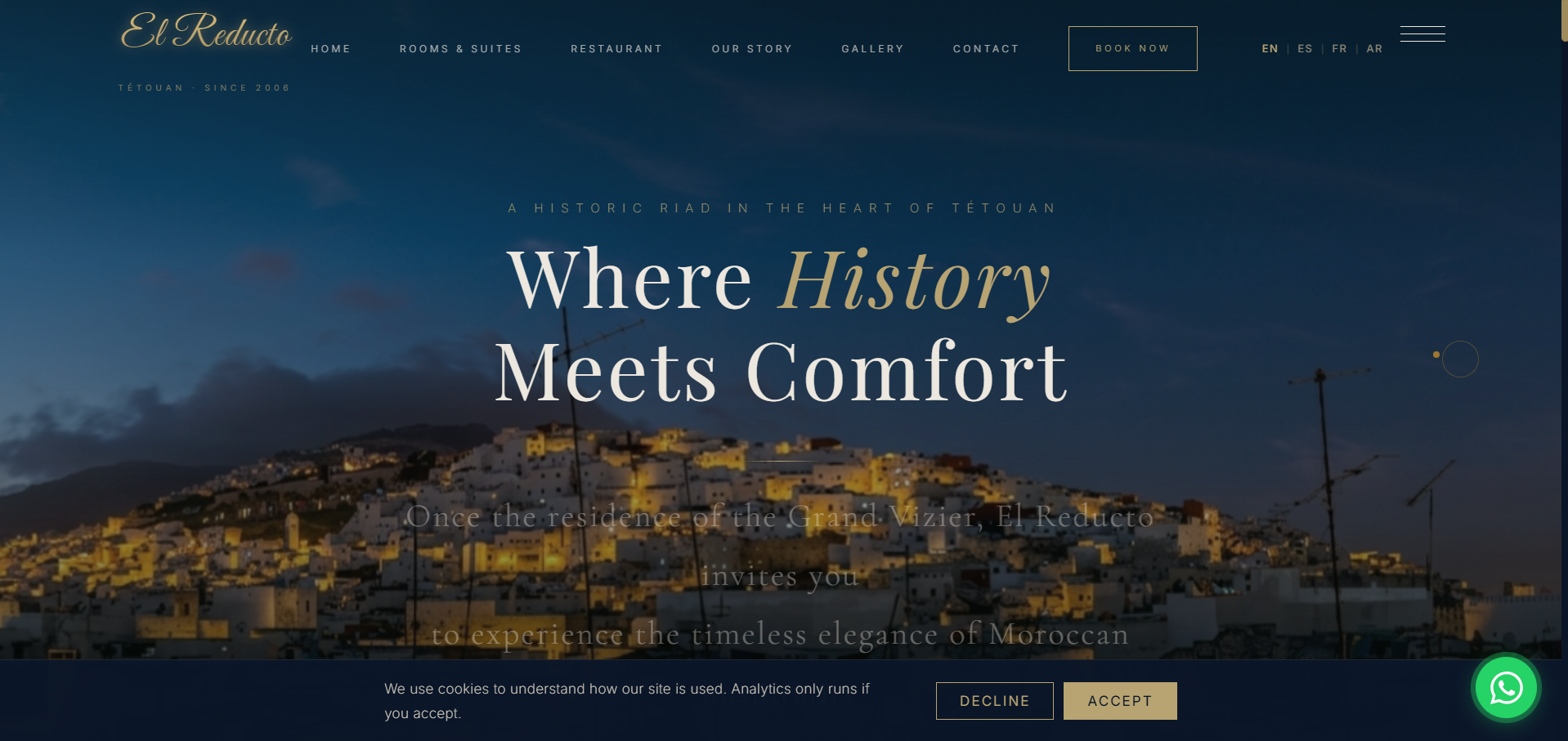 El Reducto website screenshot